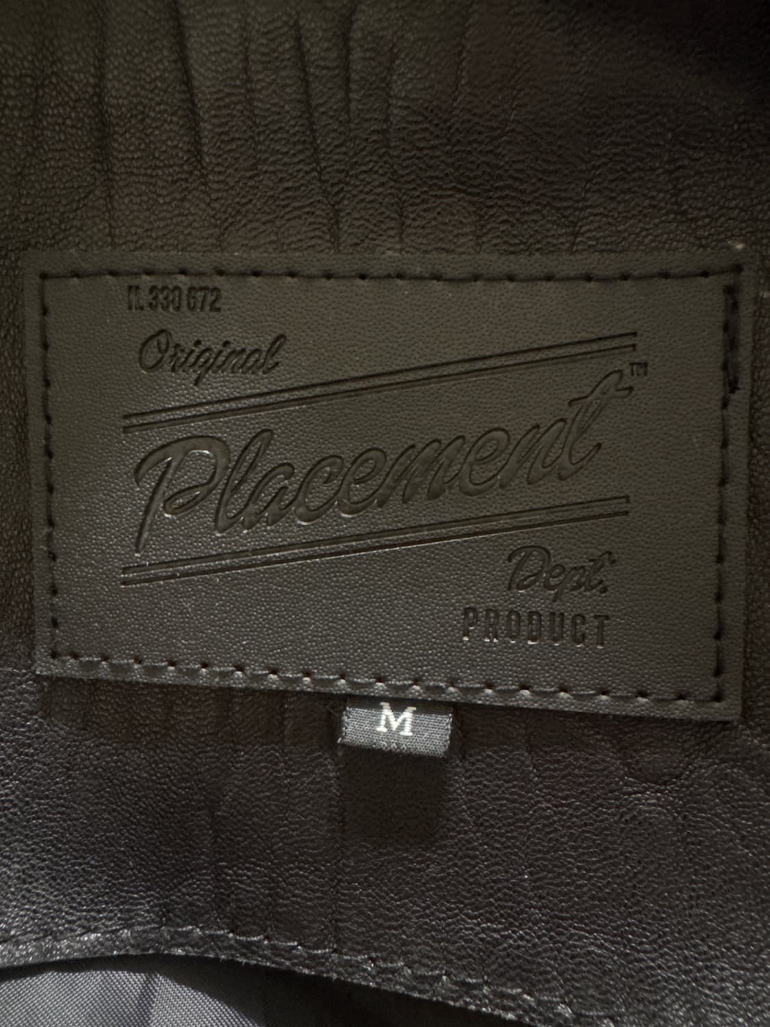 Placement 블랙 천연 양가죽 라이더 자켓 상품이미지5