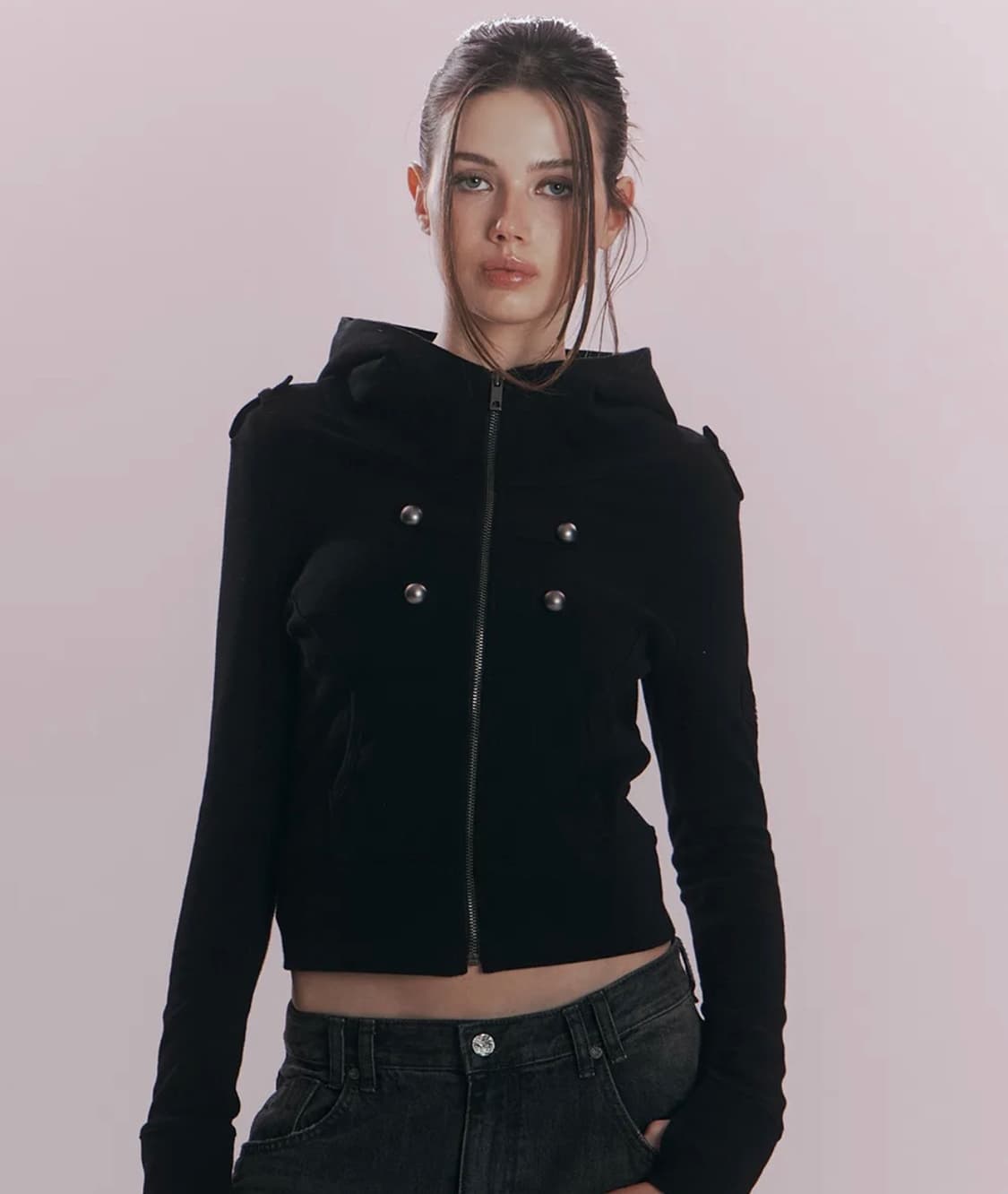 (에스파 닝닝 착용) 플리즈노팔로우 나스 밀리터리 후디 상품이미지1