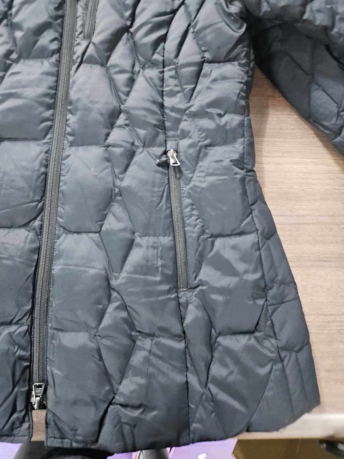 컬럼비아 블랙 경량 패딩 점퍼 L 남성용 상품이미지7