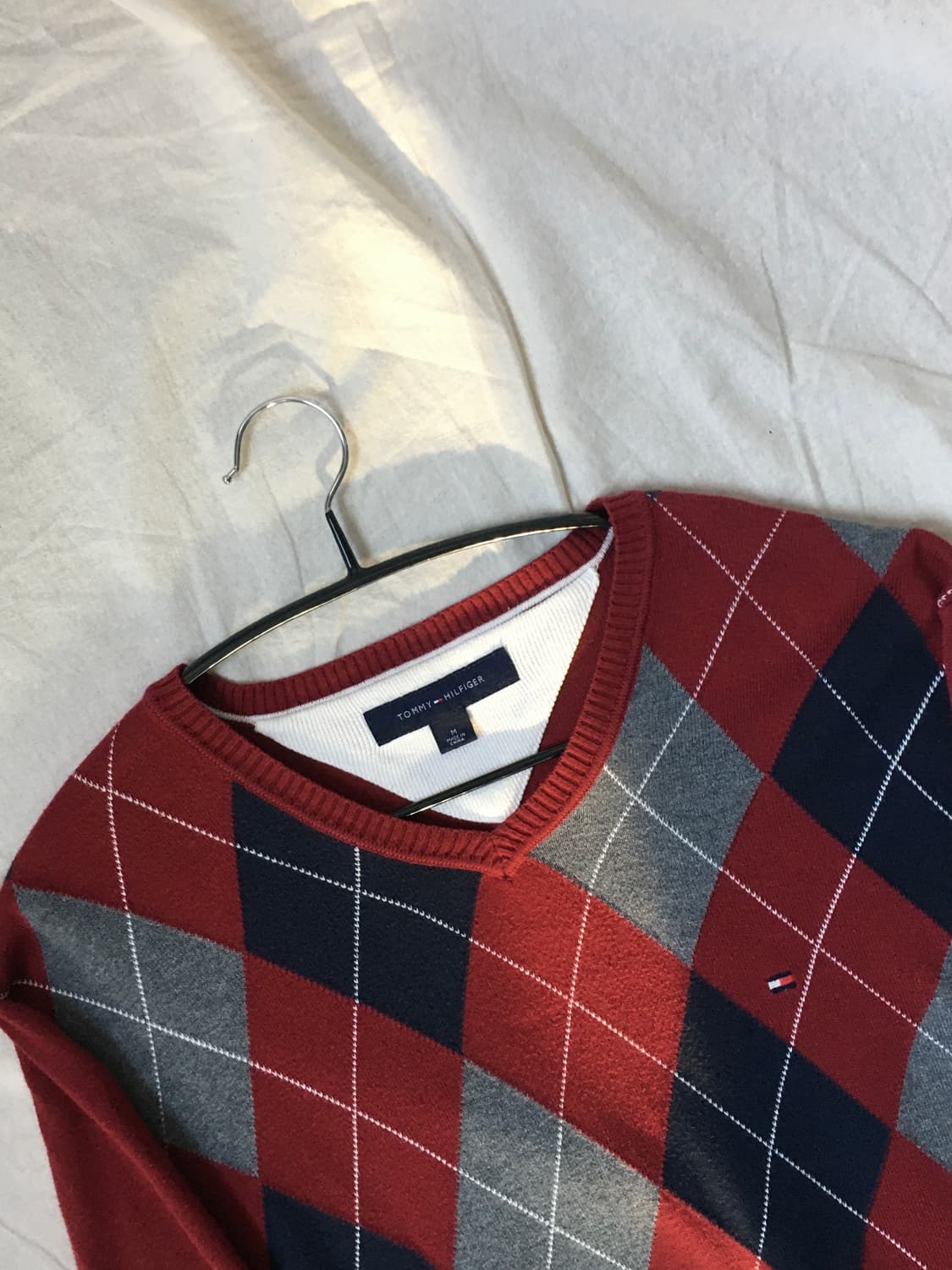 타미힐피거 아가일패턴 니트 상품이미지4