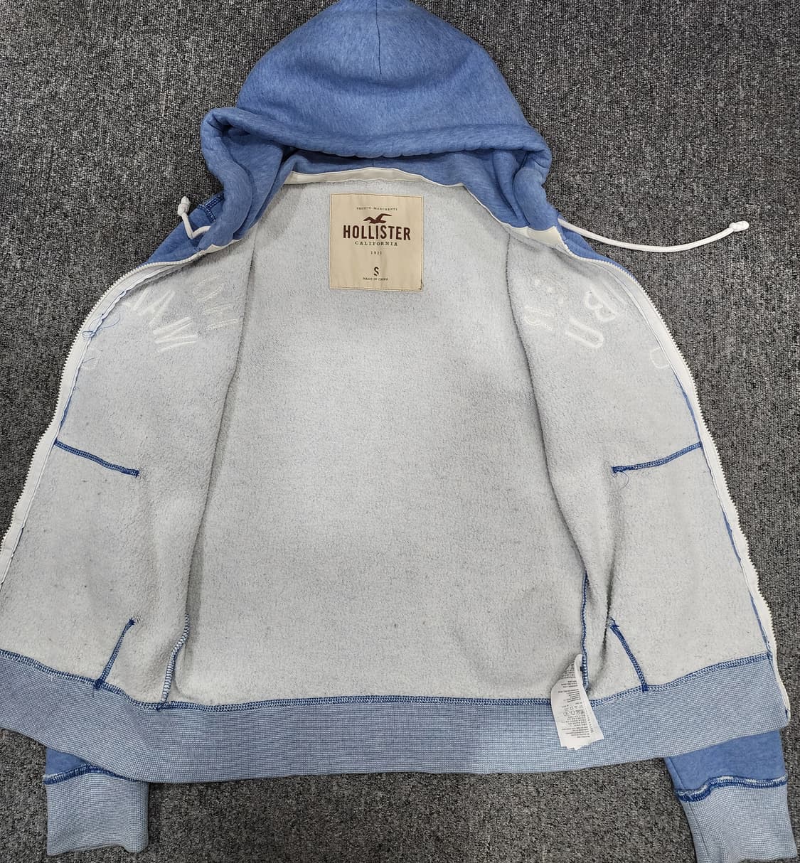 홀리스터 스펠로고 Y2K 후드집업 S 상품이미지3