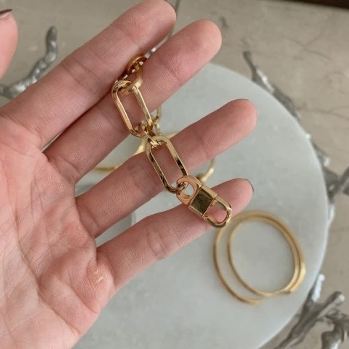 소윰 링크 체인 목걸이 박스 포함 상품이미지2