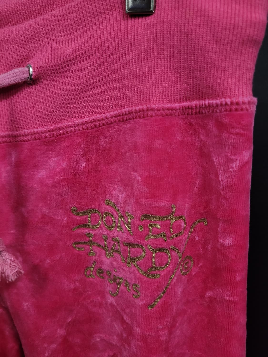Ed Hardy 에드하디 올드스쿨 펑크 벨루아 트랙팬츠 상품이미지3