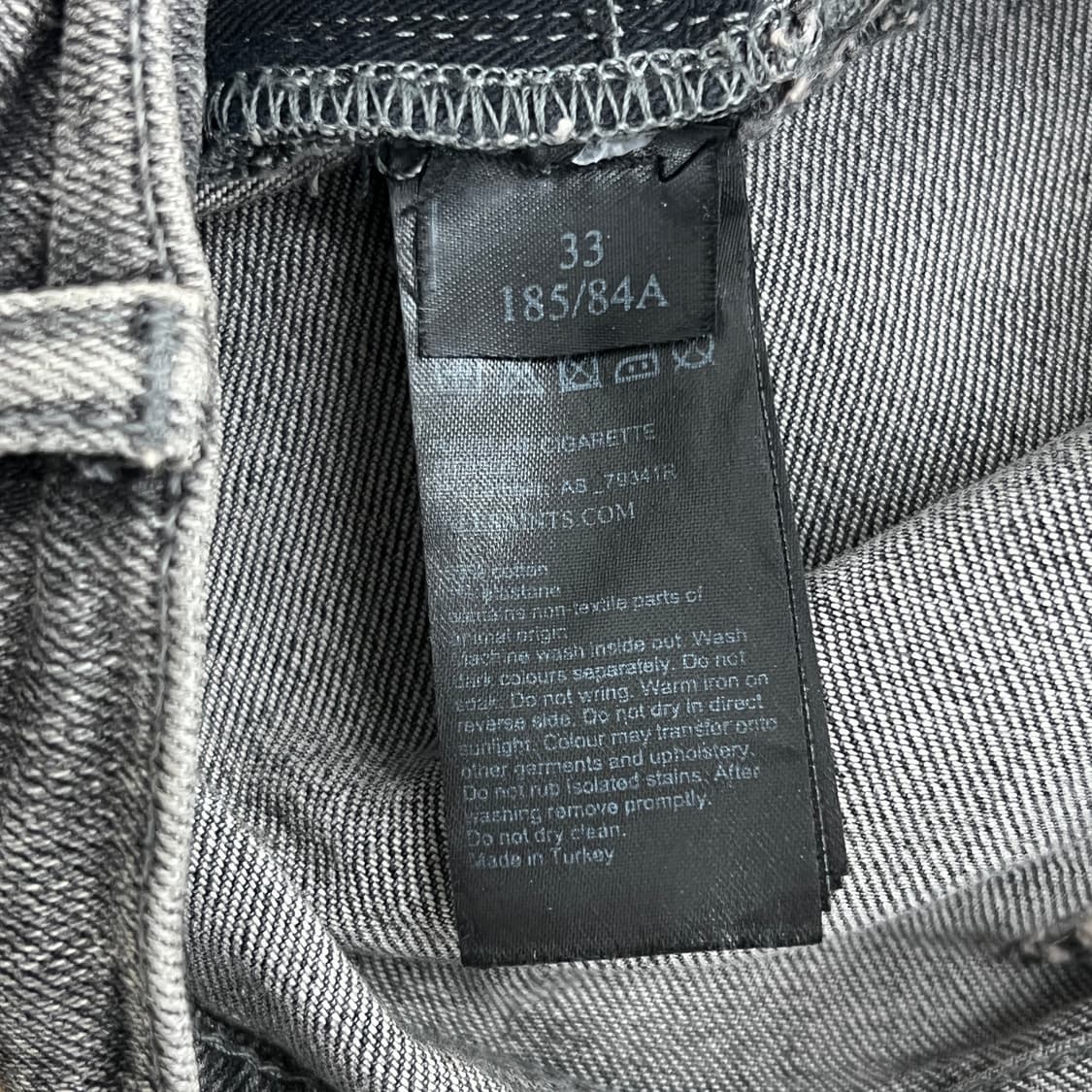 올세인츠 렉스 슬림 테이퍼드 디스트레스드 데님 팬츠 33 상품이미지9