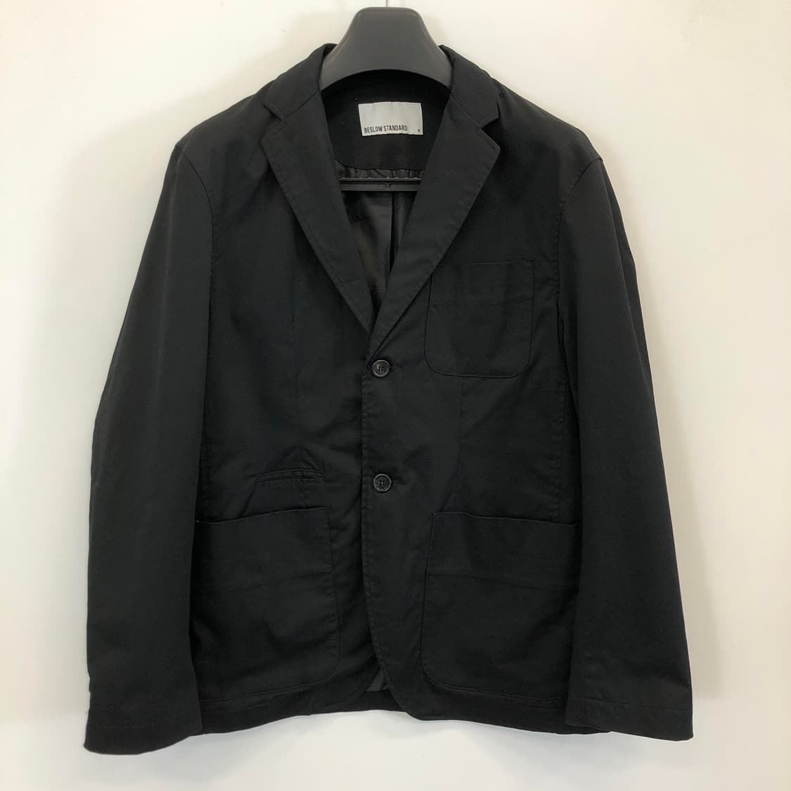 비슬로우스탠다드 코튼 콤비자켓 M 블랙 상품이미지1