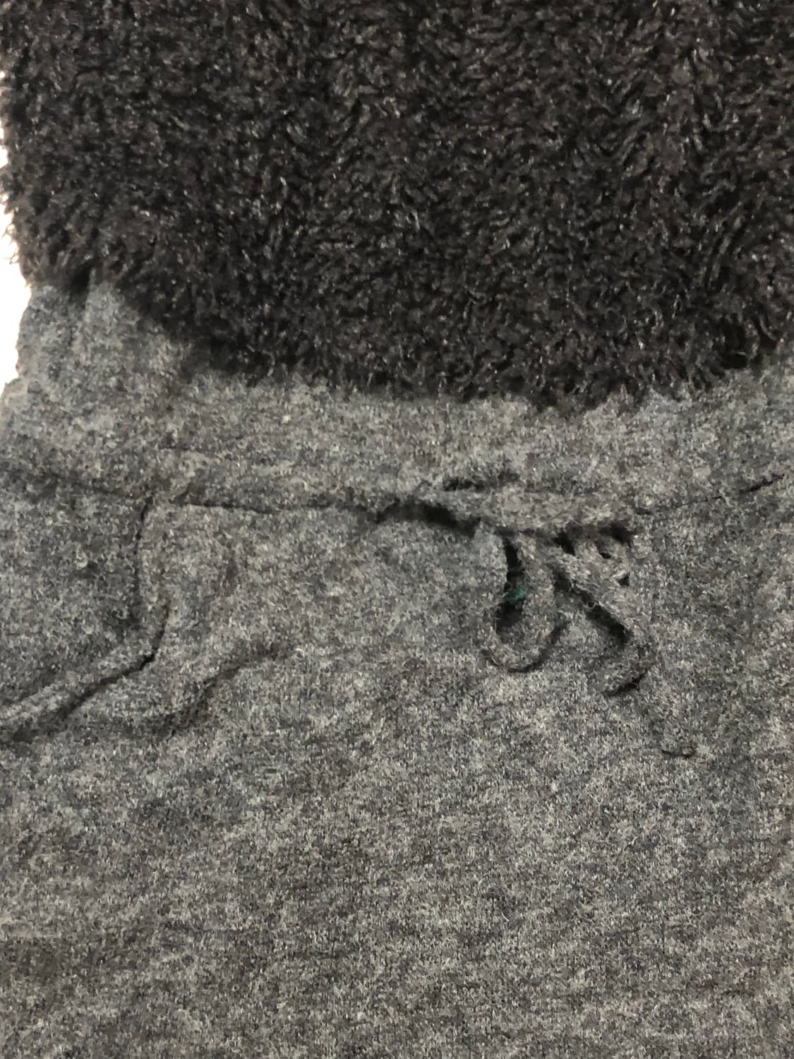 빈티지 블랙 앤 그레이 퍼 원피스 상품이미지9