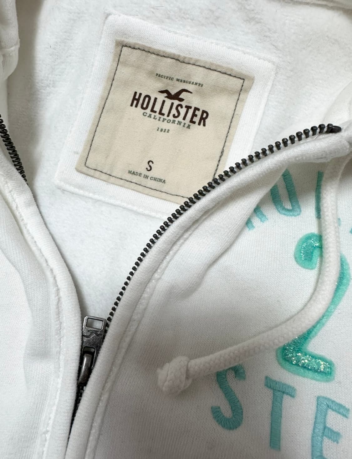 홀리스터 y2k 흰색 후드집업 상품이미지4