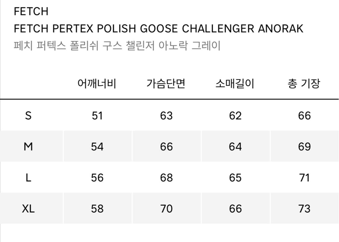 (L) fetch (페치선데이) 챌린저 아노락 패딩 그레이 (새상품) 상품이미지2