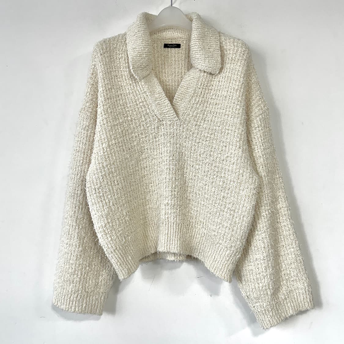 마시모두띠 텍스처 폴로 카라 니트 상품이미지3