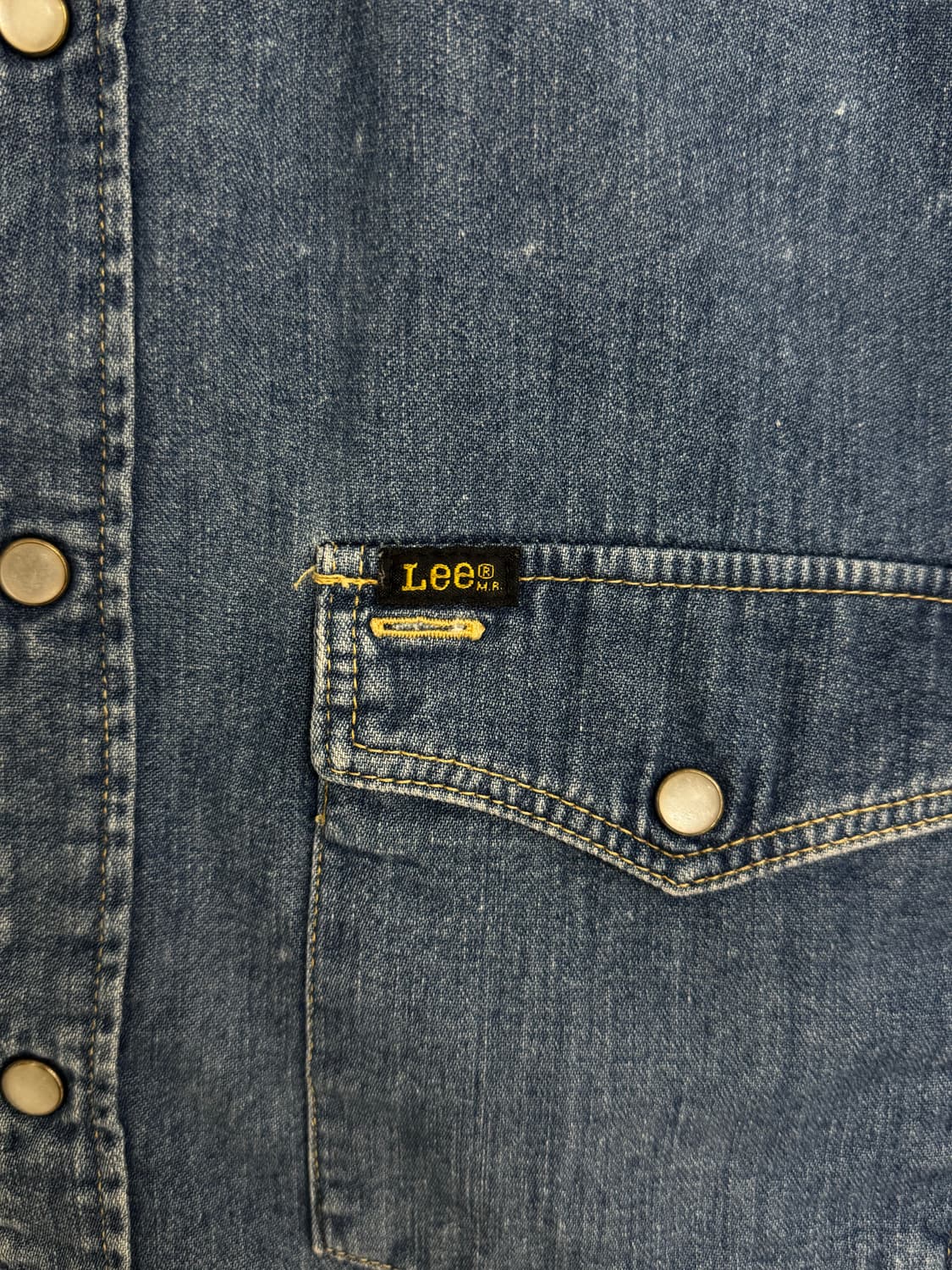 80s lee 리 웨스턴 데님셔츠 L 상품이미지4