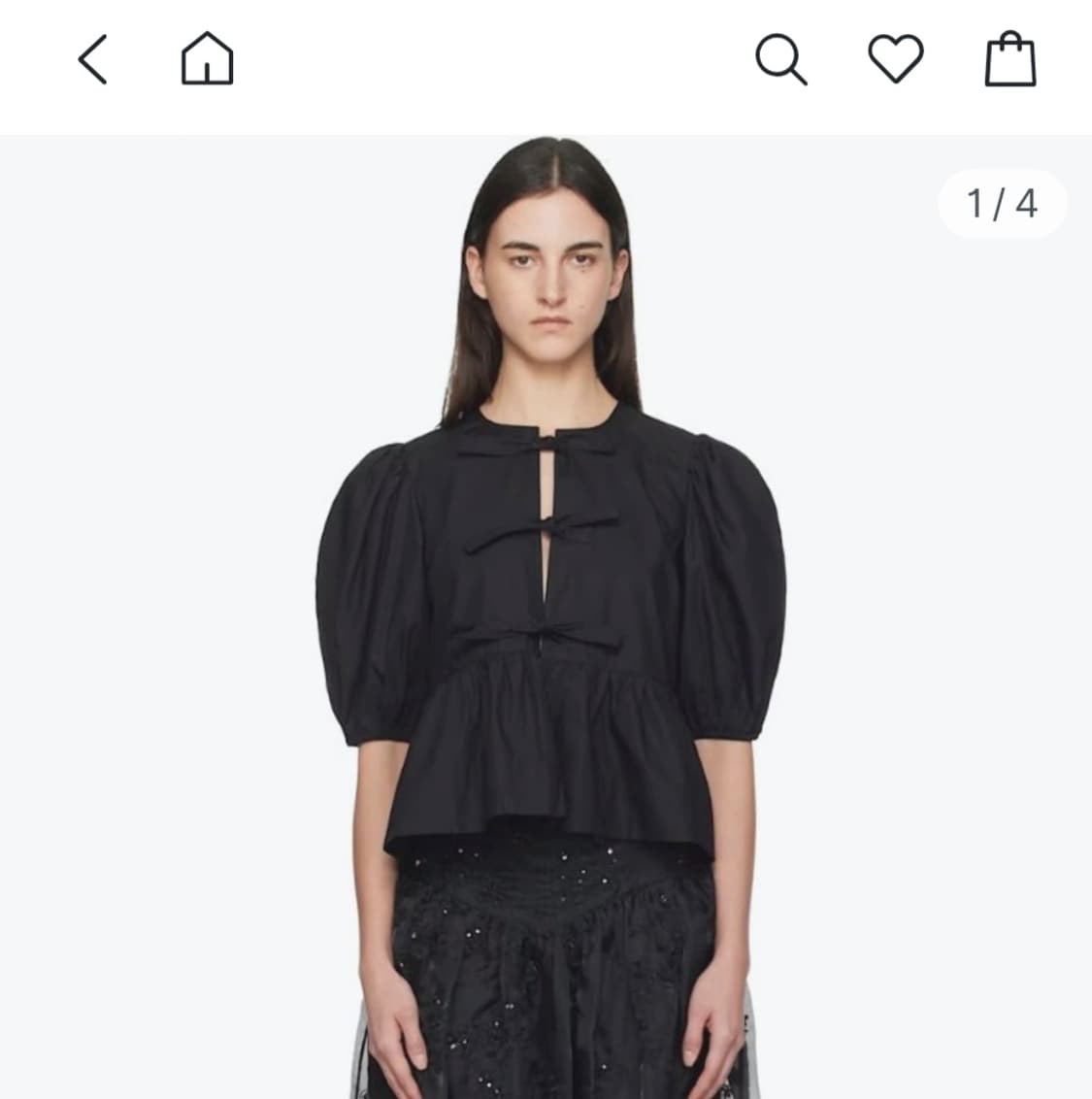 GANNI 가니  페플럼 블라우스 상품이미지1