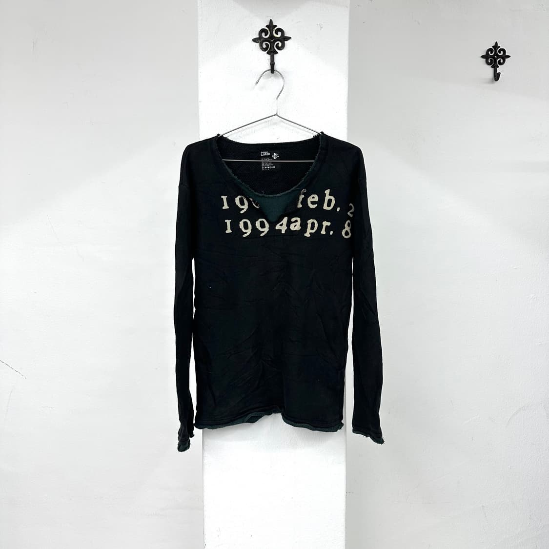 PPfm grunge v neck sleeve 상품이미지3