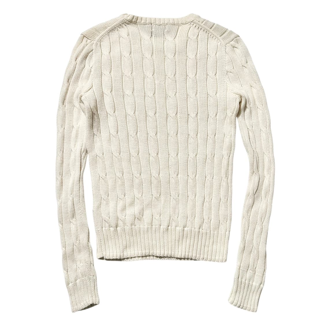 폴로 랄프로렌 크레스트 로고 와펜 케이블 라운드 니트 (신형QR) 상품이미지2