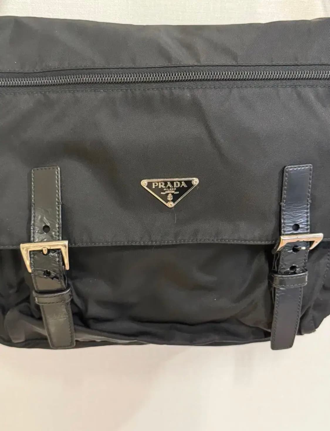 정품 프라다 블랙 포코노 나일론 원포켓 크로스백 메신저백 숄더백 상품이미지4