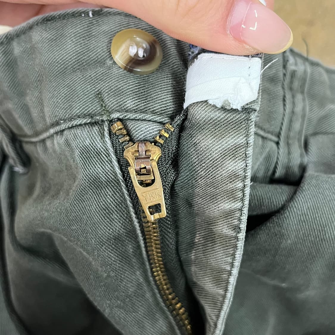 [정품] 폴로 랄프로렌 올리브색 주름 반바지 b18 상품이미지5