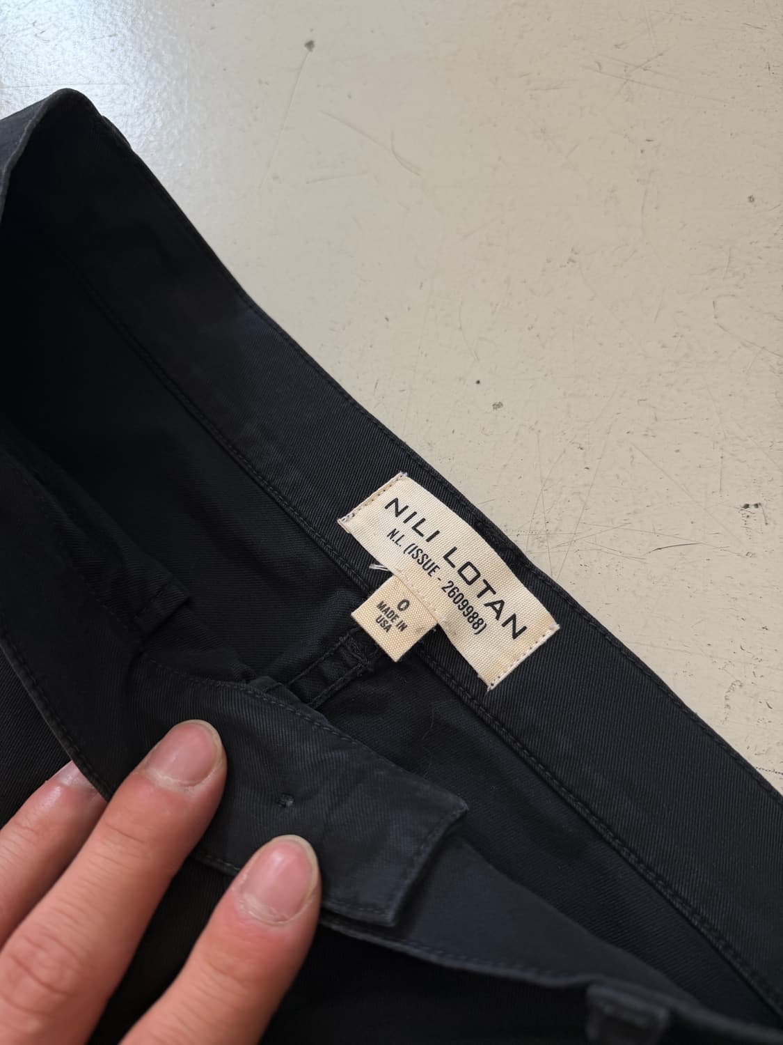 curved cotton pants  상품이미지2