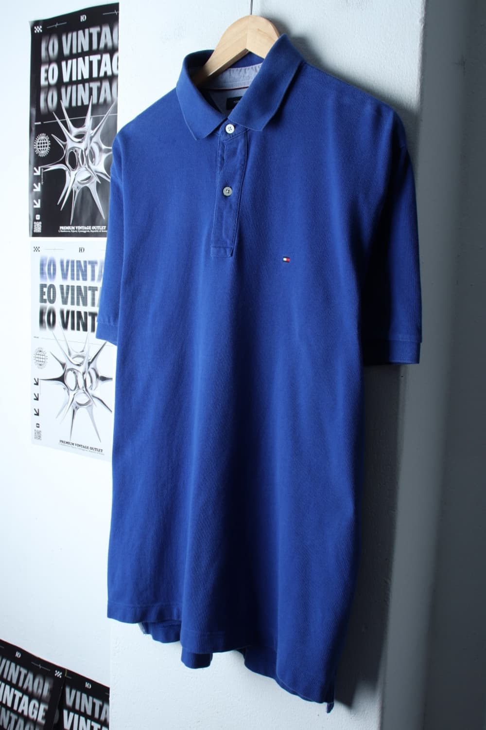 (L-2XL) 타미힐피거 반팔 카라 티셔츠 빅사이즈 블루-199992 상품이미지1