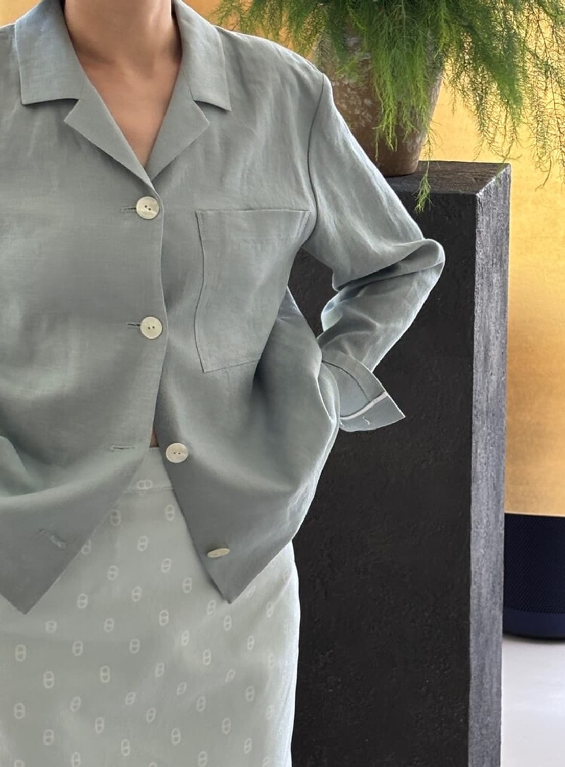 쎄모먼 Aila 린넨 자켓  상품이미지2