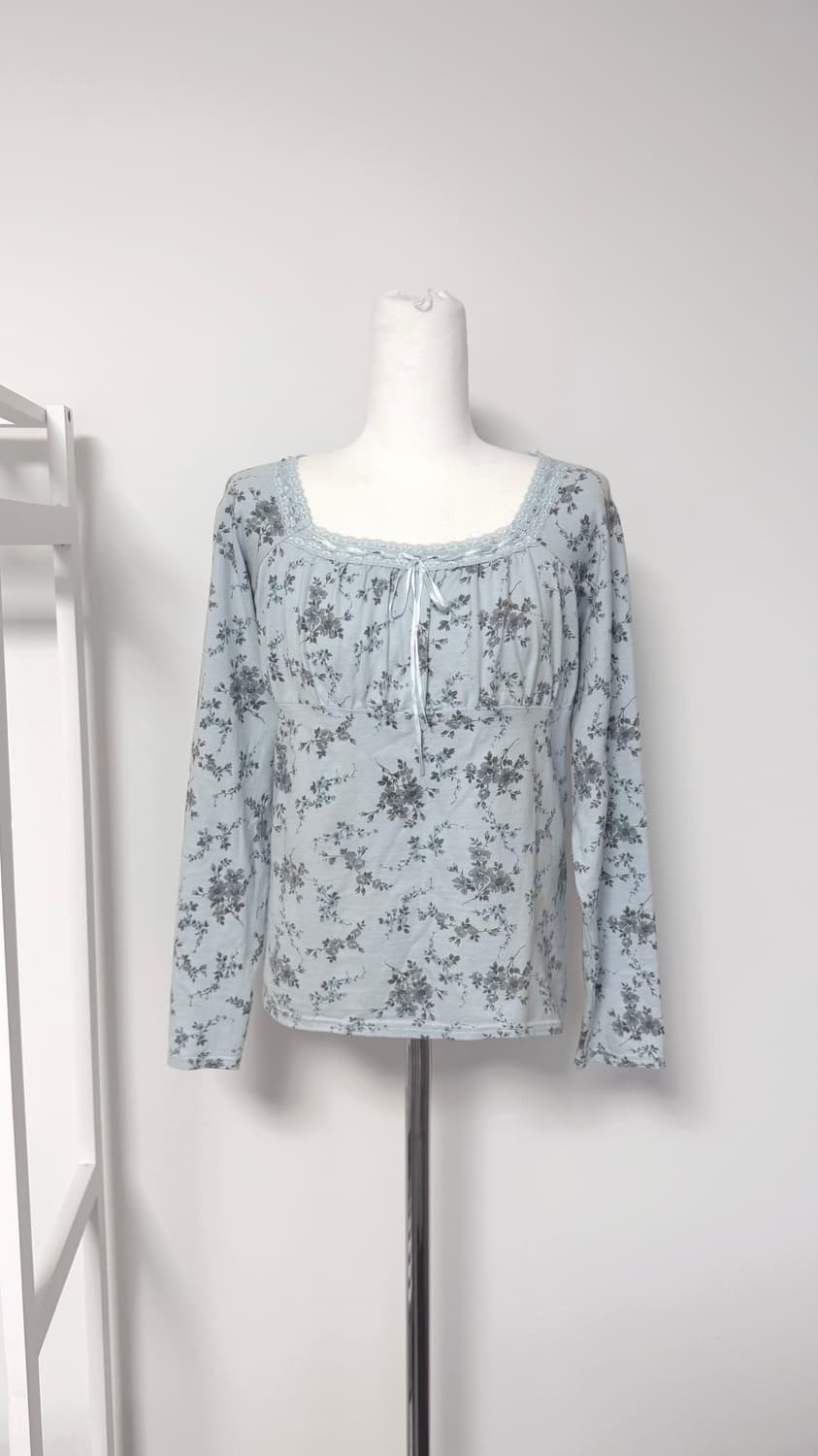 일본빈티지 모리걸 플라워 슬리브 상품이미지1