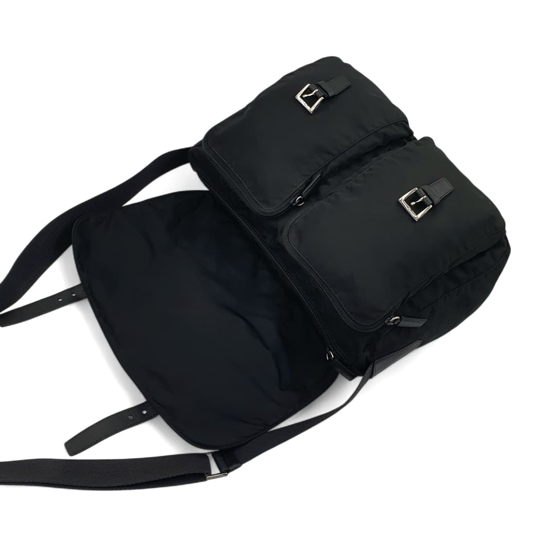 프라다 투포켓 블랙 메신저백 크로스백 숄더백 상품이미지4