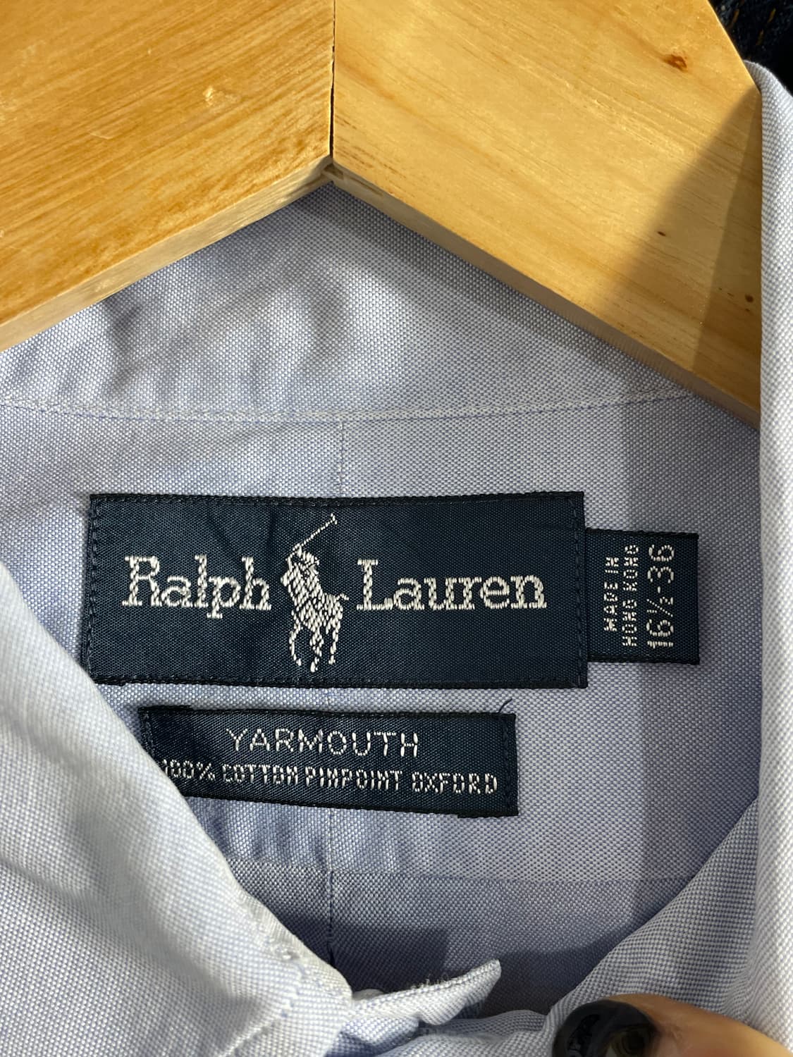 폴로 랄프로렌 옥스포드 하늘색 셔츠 상품이미지2