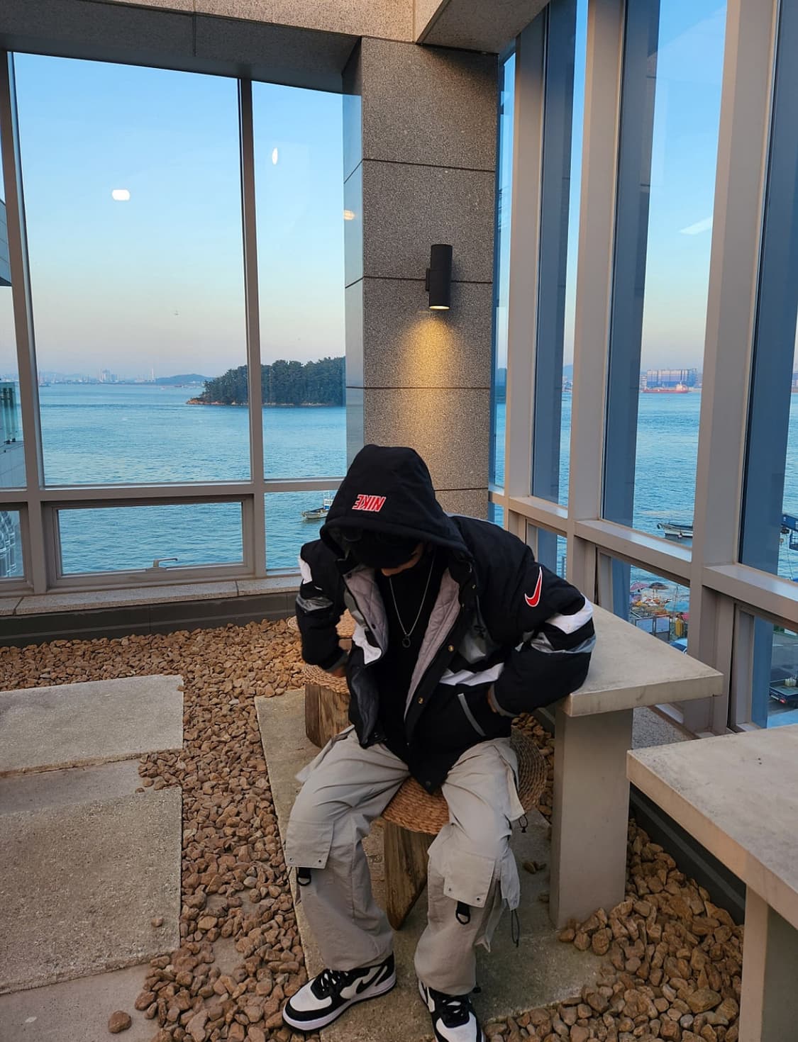 슈프림 x 나이키 레트로 후드 스포츠 자켓 실버 XL 상품이미지6