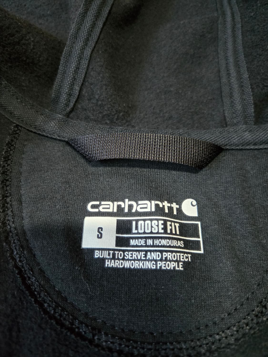 칼하트 블랙 기모 후드집업 상품이미지5