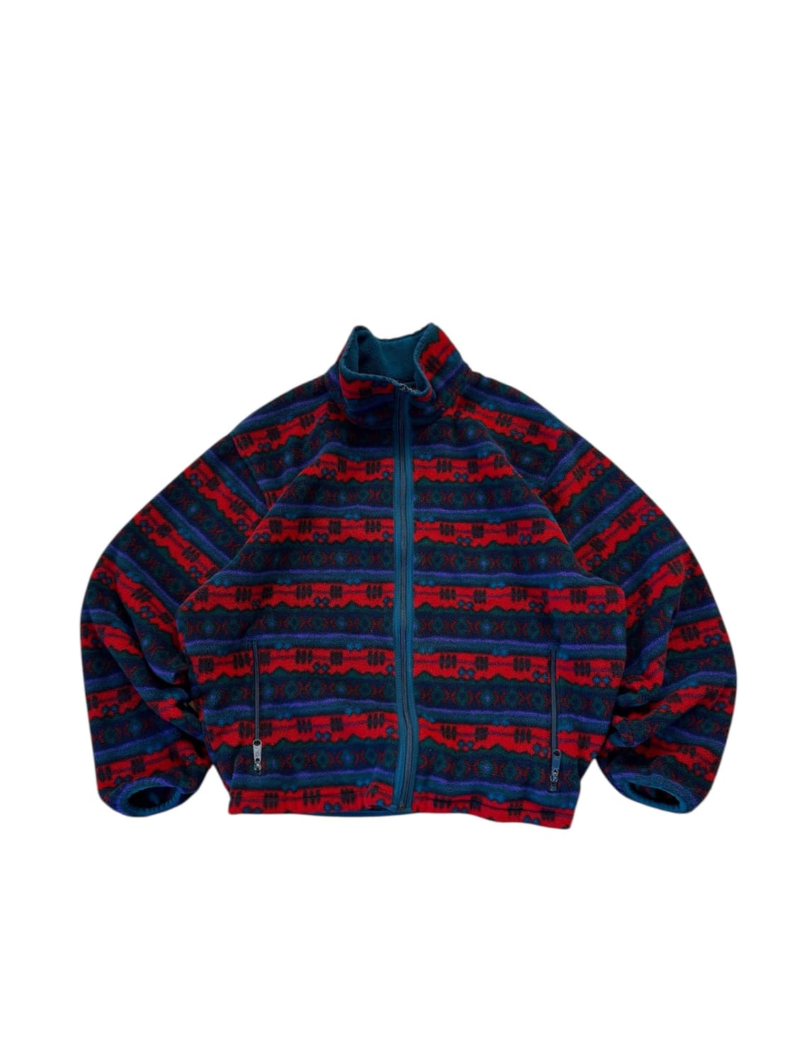 90s 엘엘빈 아즈텍 플리스 집업자켓 상품이미지1