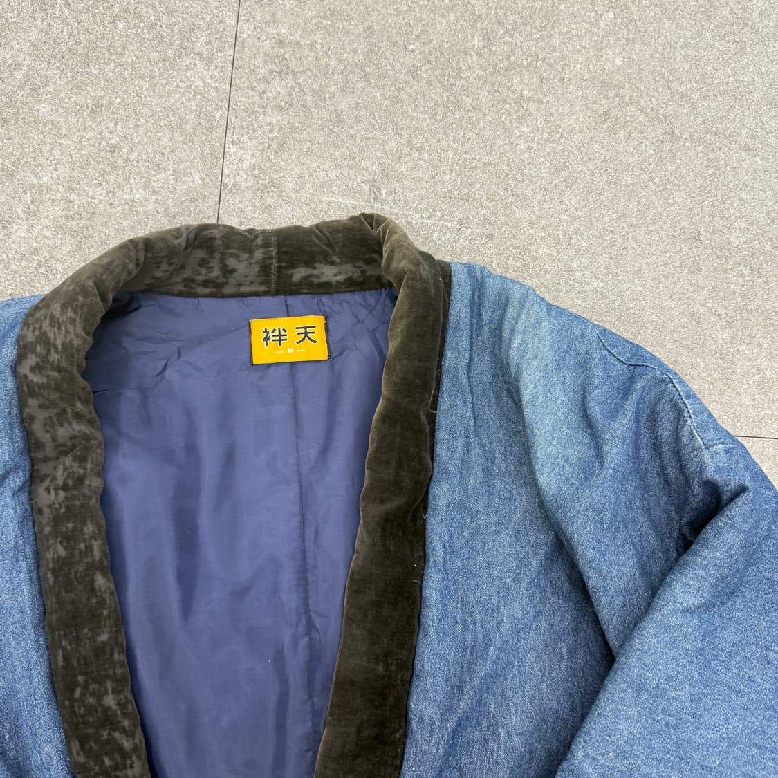 상텐 데님 로브 패딩 상품이미지7