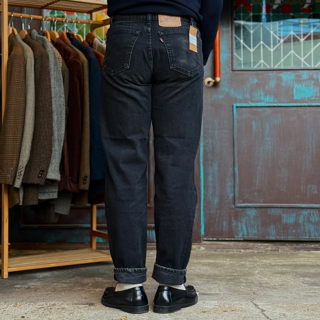 리바이스 550 릴렉스 핏 블랙 데님 팬츠 32 상품이미지8