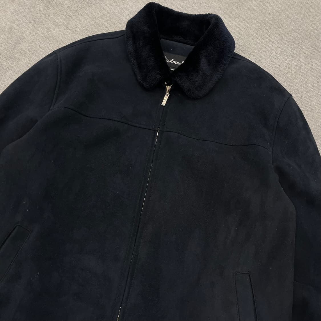 105 AMAS 스웨이드 퍼 카라 자켓 상품이미지2