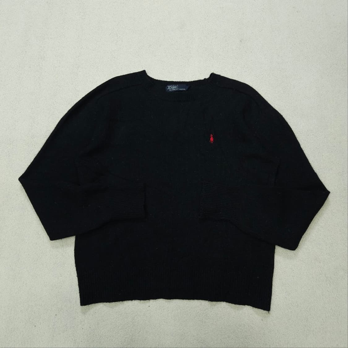 90s 폴로 랄프 로렌 울 니트 100 블랙 상품이미지1