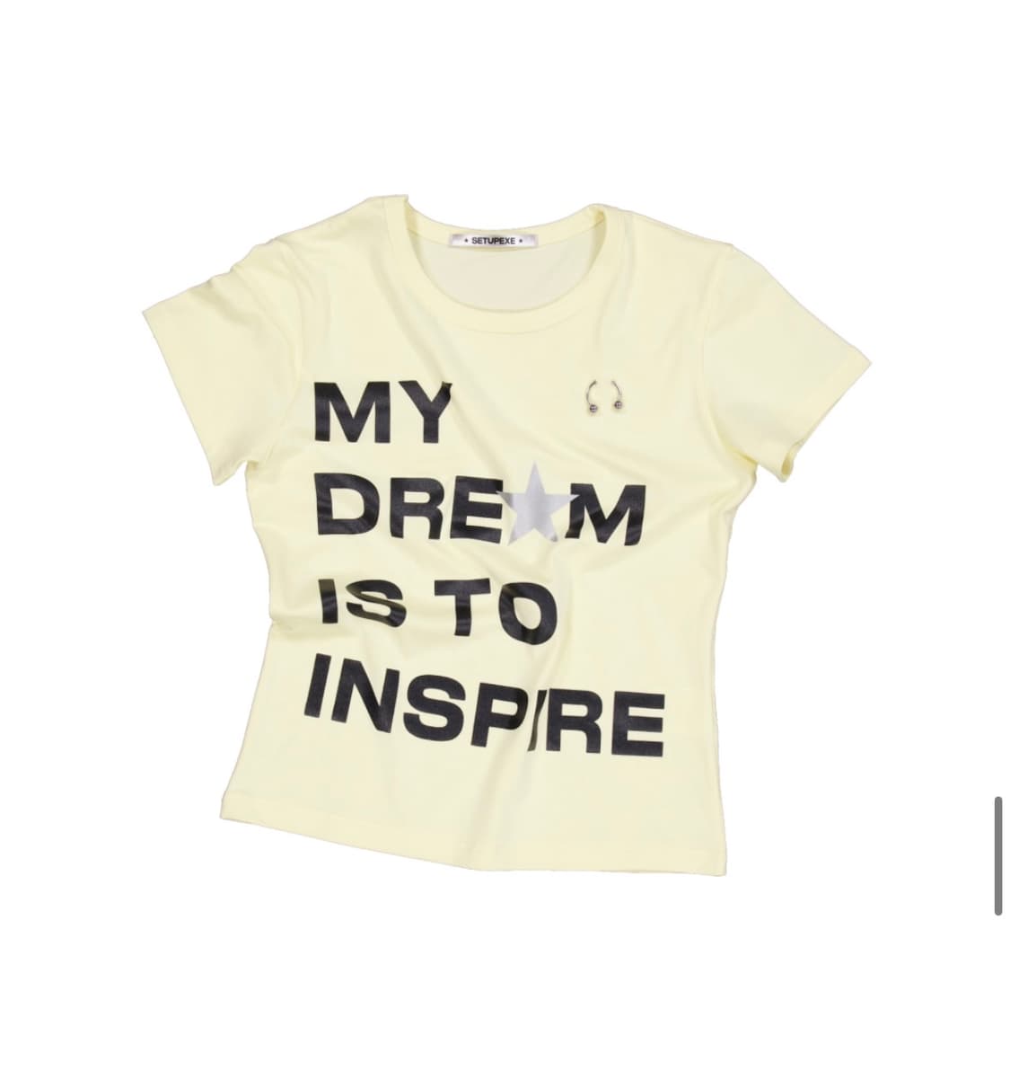 셋업이엑스이 DREAM PIERCING TOP / YELLOW 상품이미지2