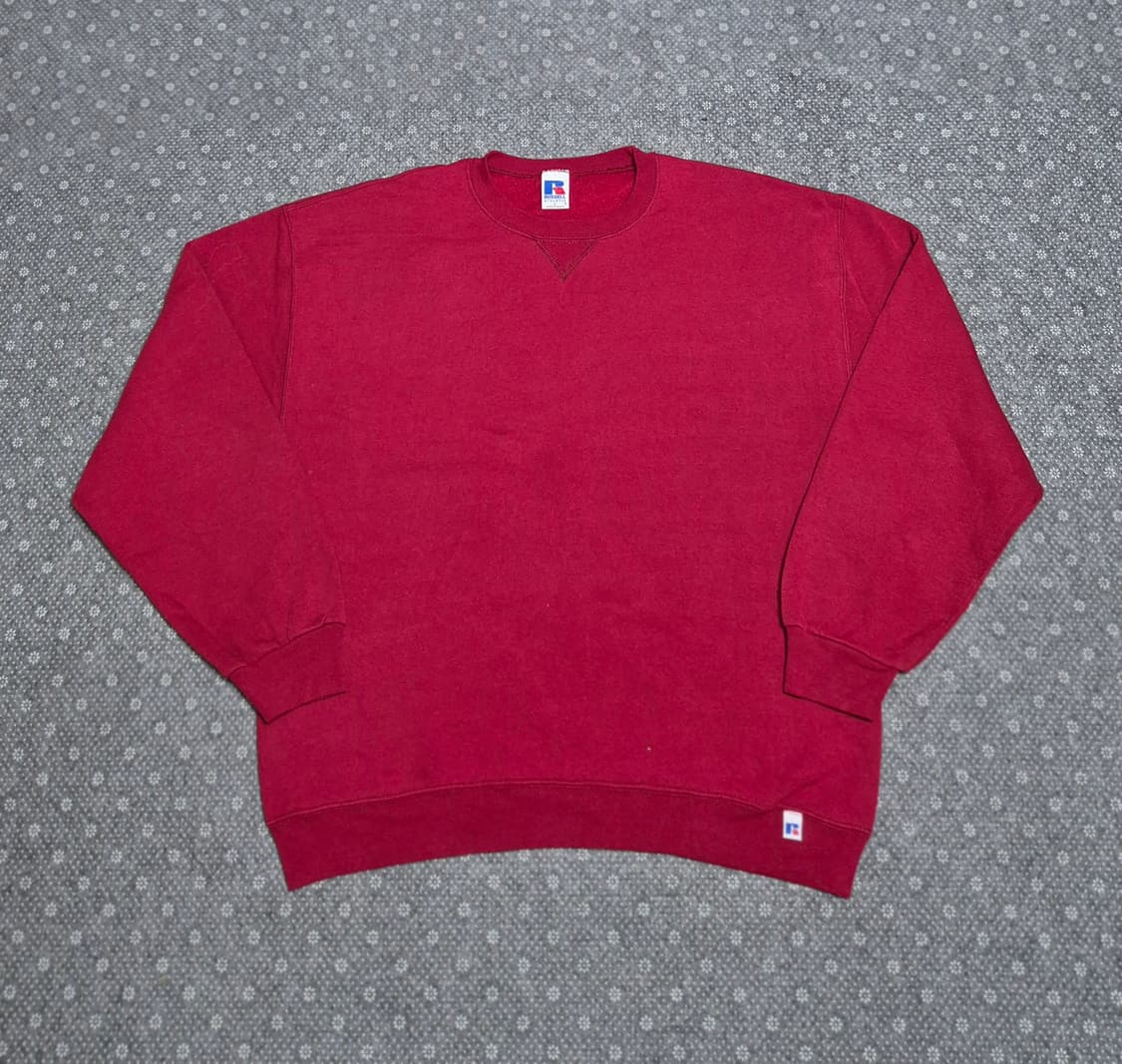 [L]90s MEXICO Made 러셀 버건디 스웻 -325 상품이미지1