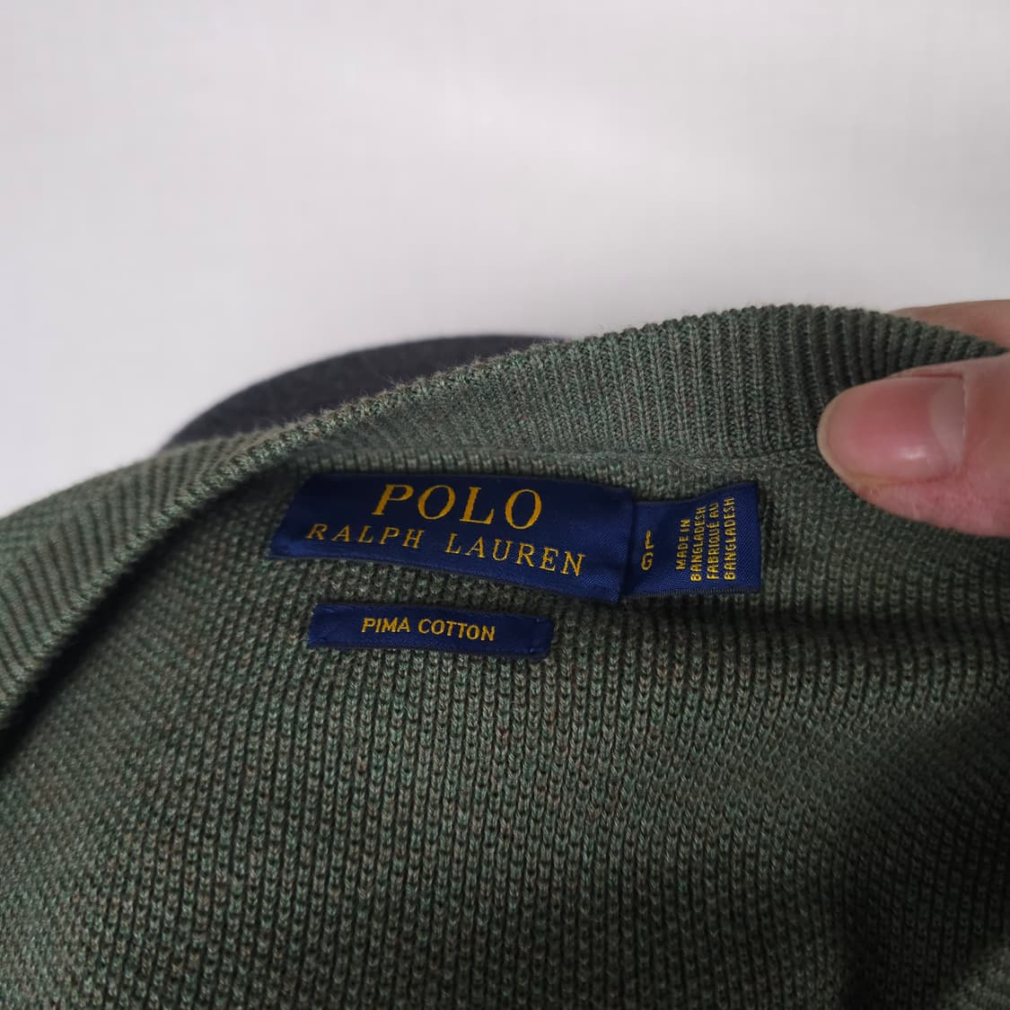 폴로 라운드니트티 남자100사이즈  상품이미지3