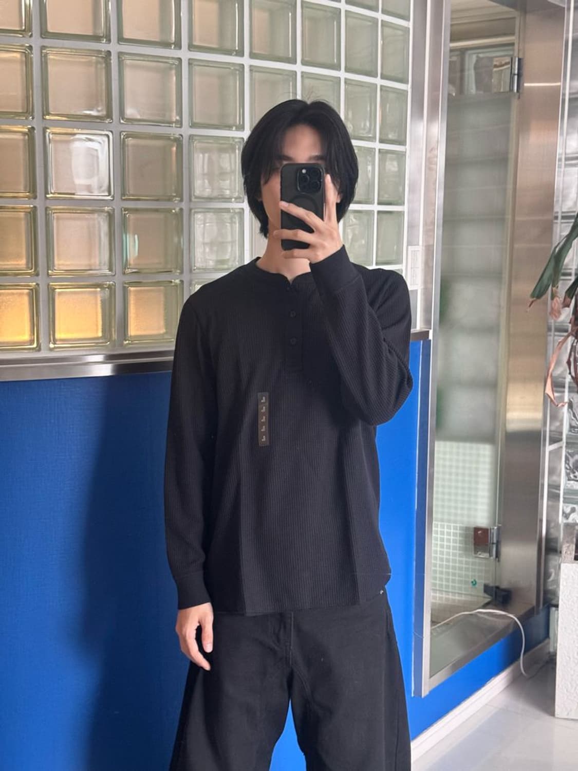 HENLEY NECK TEE 와플 헨리넥 티셔츠 상품이미지7
