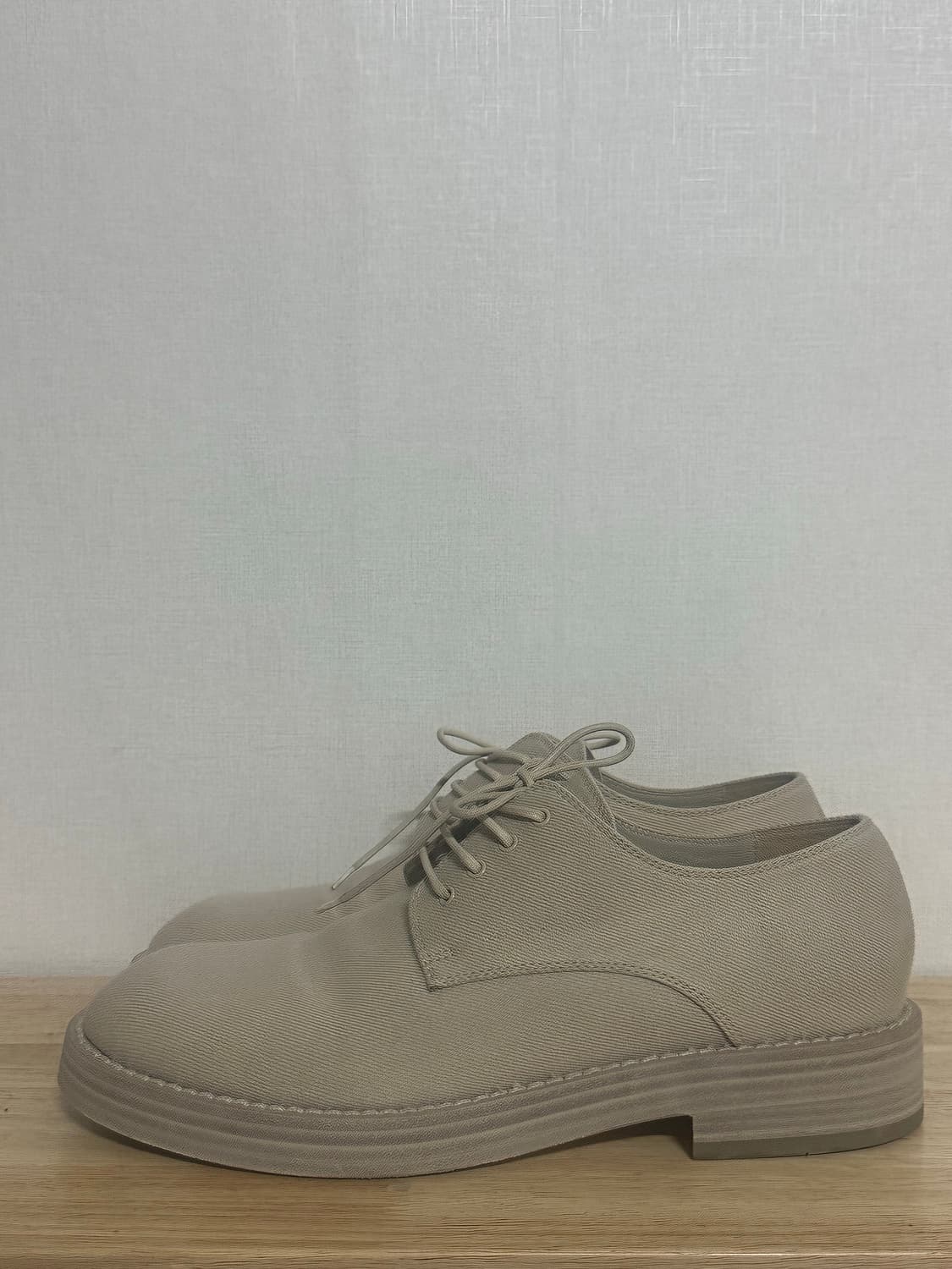 Beige Olivier Lace Up Loafers (43) 상품이미지3