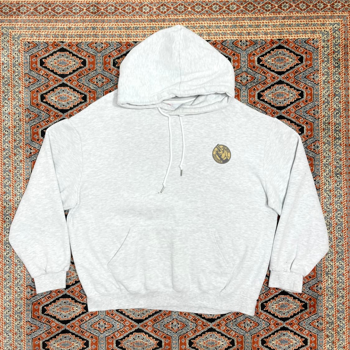 아슬레저랩 라이트그레이 기모 후드티셔츠 남성XL 상품이미지1