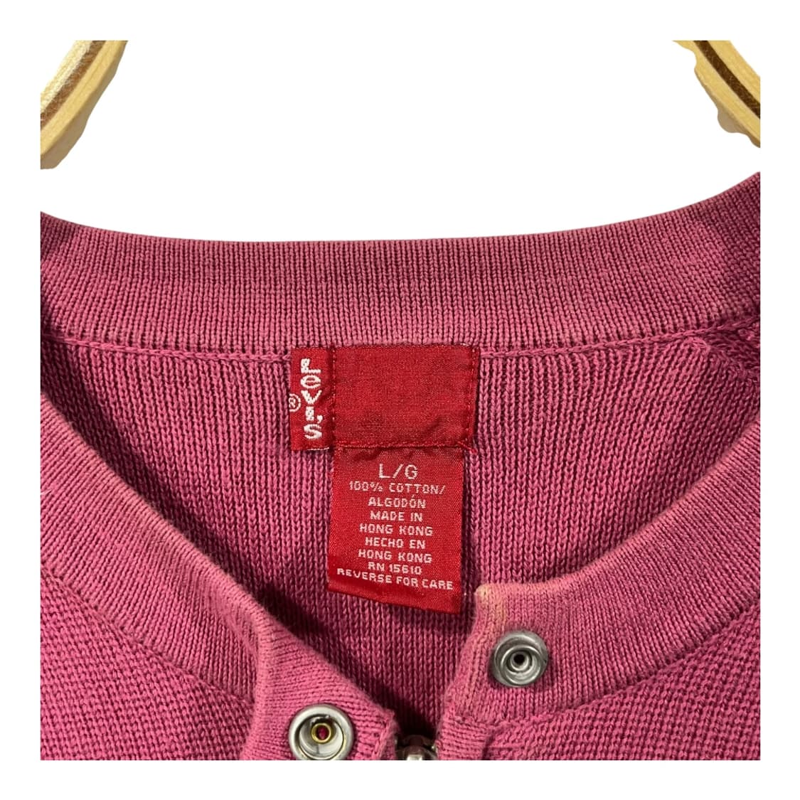 [Levis] 리바이스 레드탭 로고패치 배색라인 집업 니트 상품이미지4