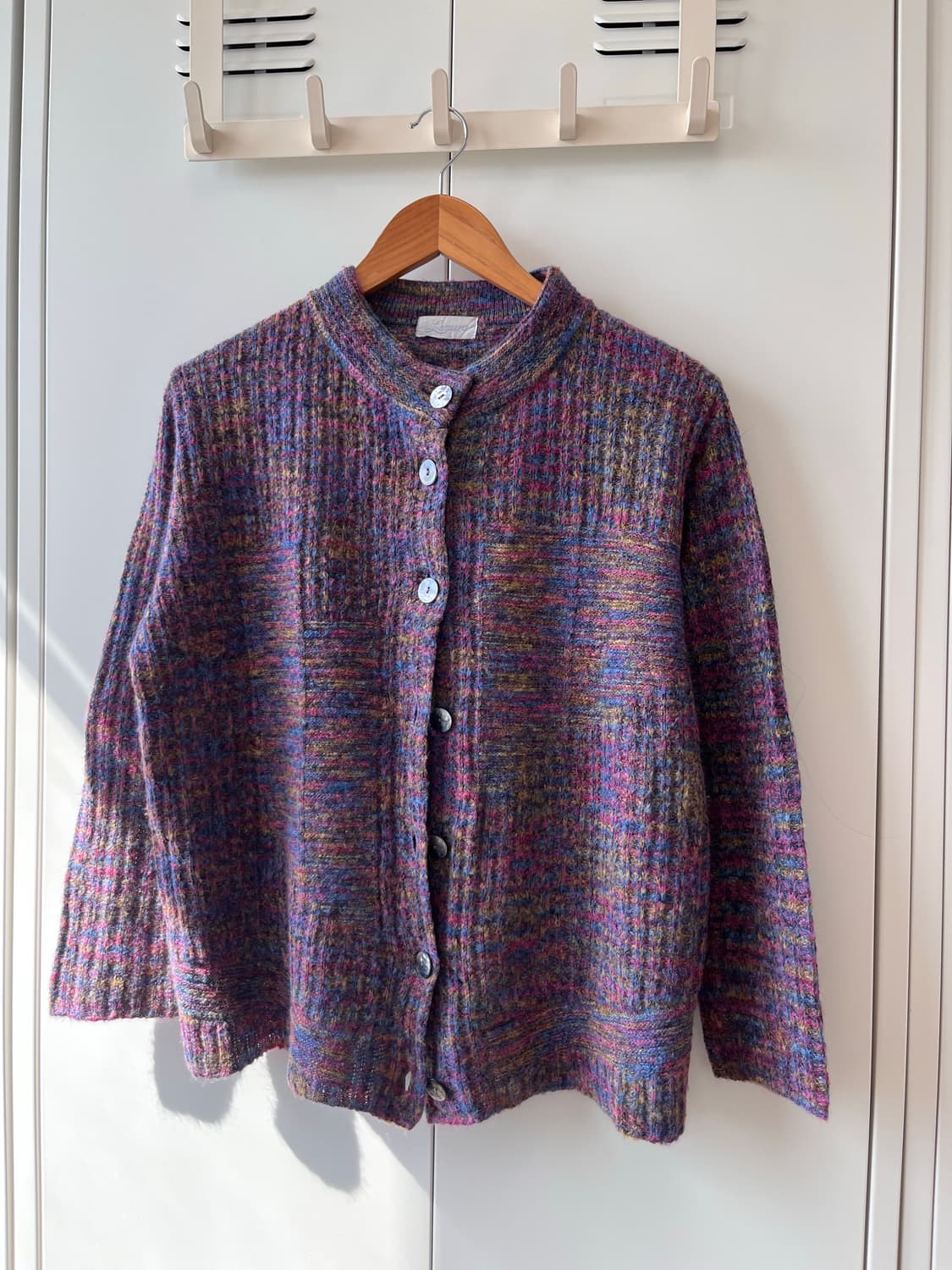 Leaure 무지개 니트 가디건 미사깔 임수정 상품이미지6