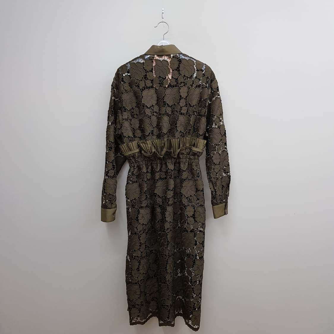 넘버투애니원 플라워 레이스 셔츠라인 롱 원피스 36사이즈 상품이미지5