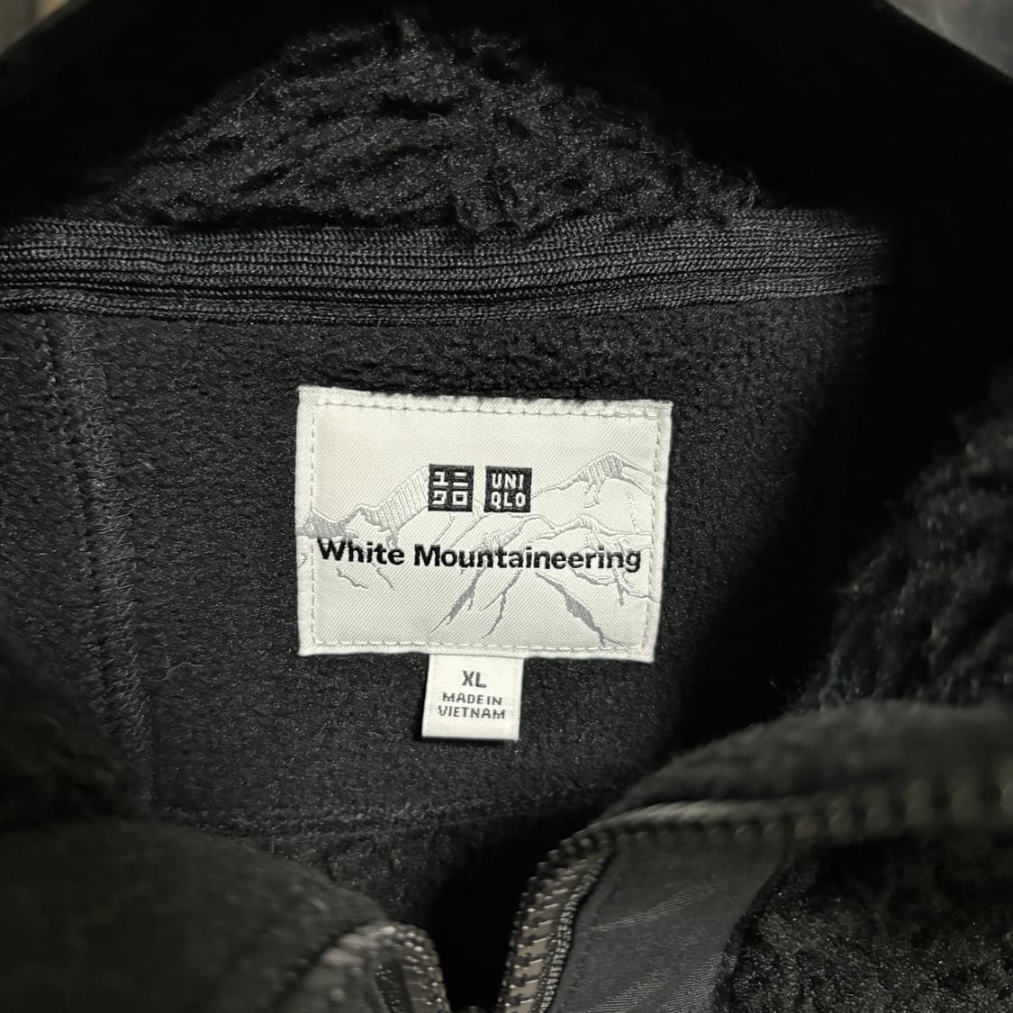 유니클로 X 화이트마운티니어링 플리스 후드 집업 / 블랙, XL 상품이미지4