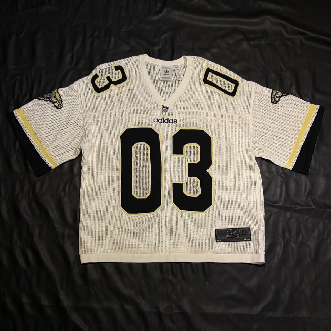 아디다스 03 넘버링 화이트 메쉬 반팔 상품이미지1