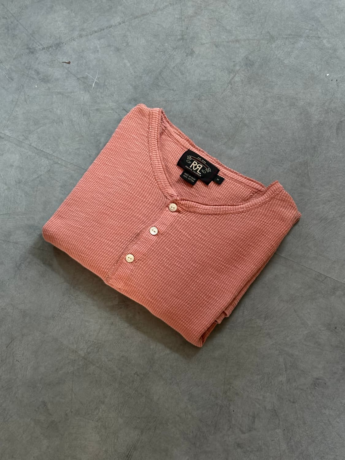 RRL 더블알엘 핑크 헨리넥 롱슬리브 상품이미지4