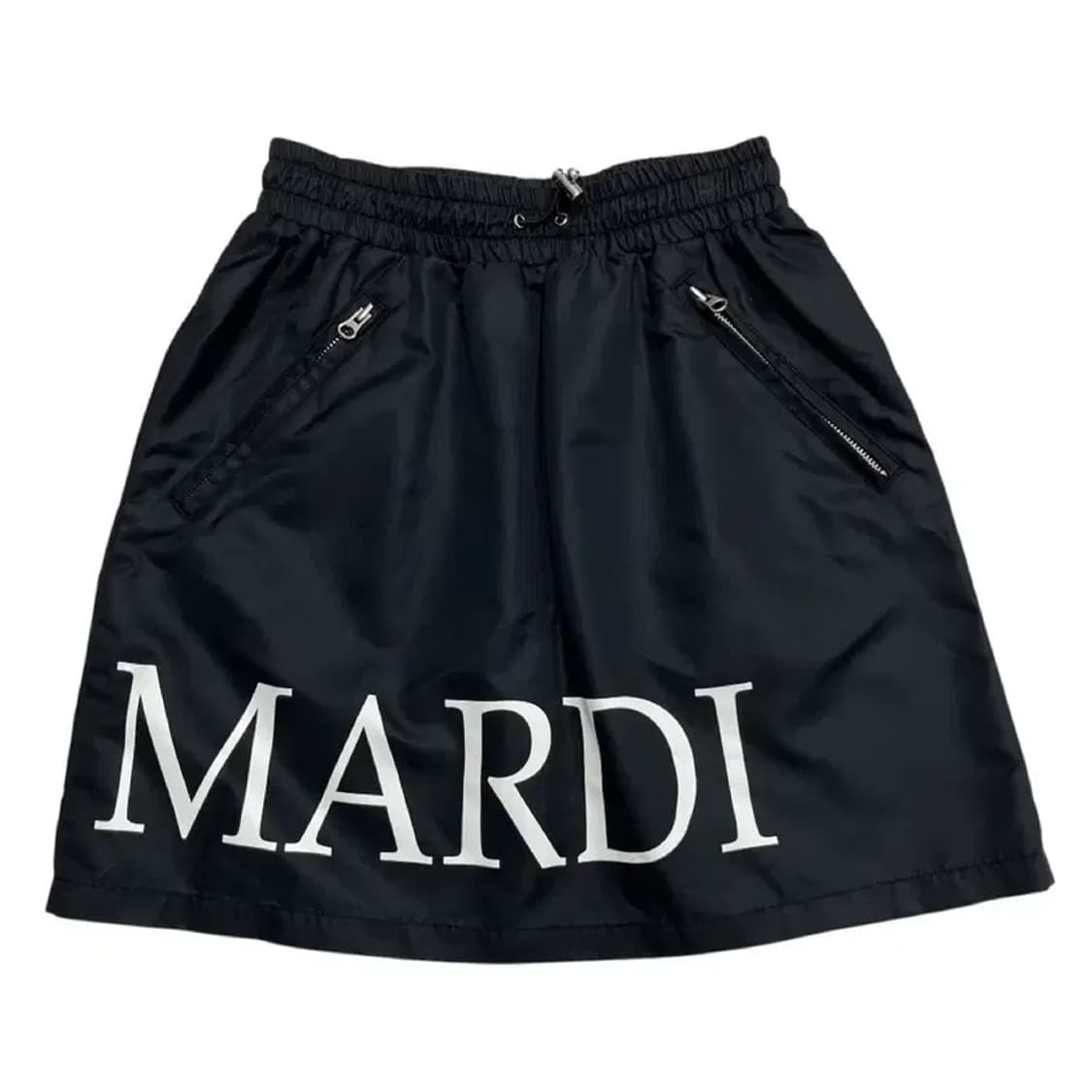 마르디메르크디 블랙 밴딩 나일론 미니스커트 상품이미지1