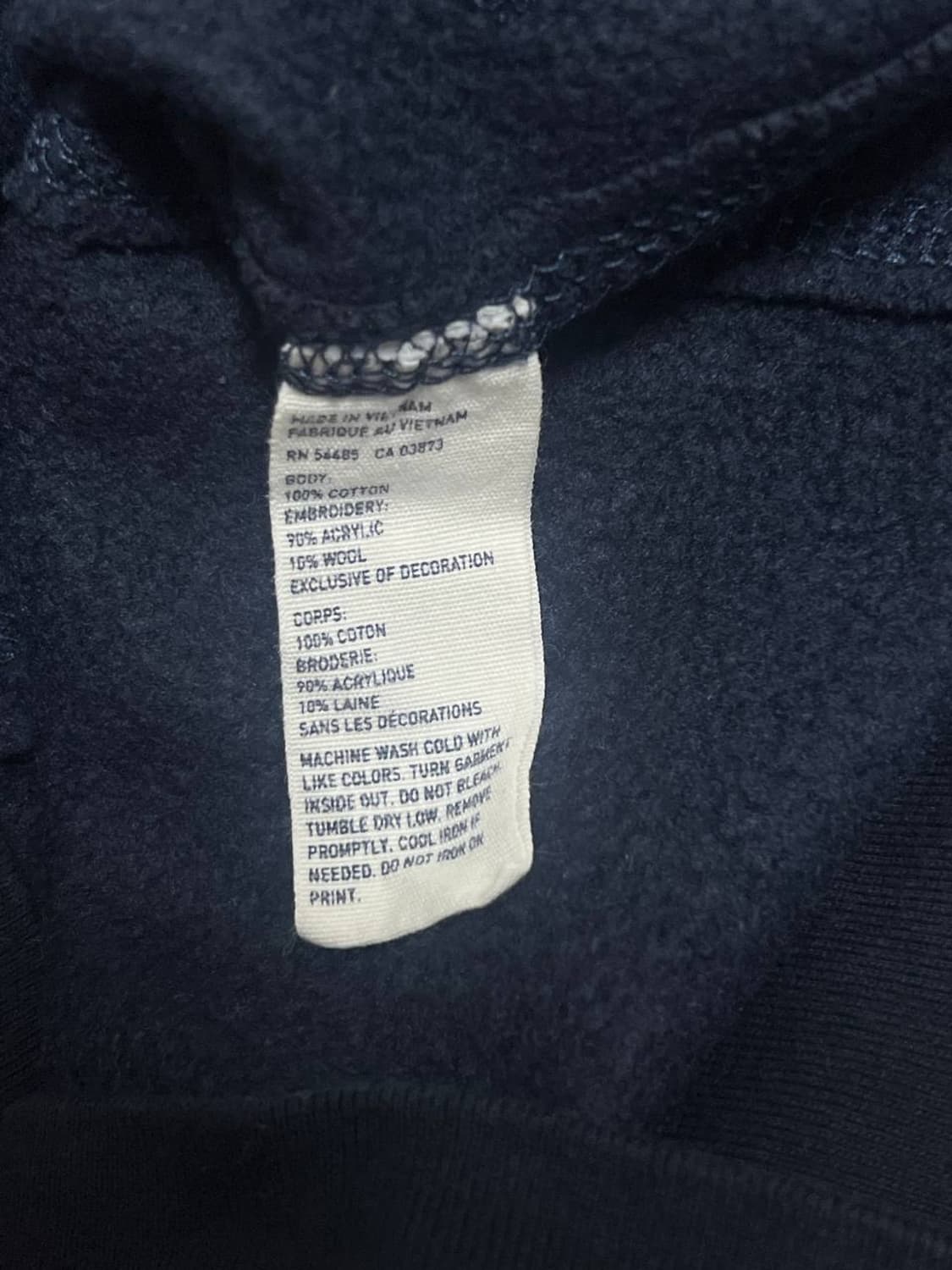 Abercrombie 아베크롬비 네이비 후드집업 상품이미지4