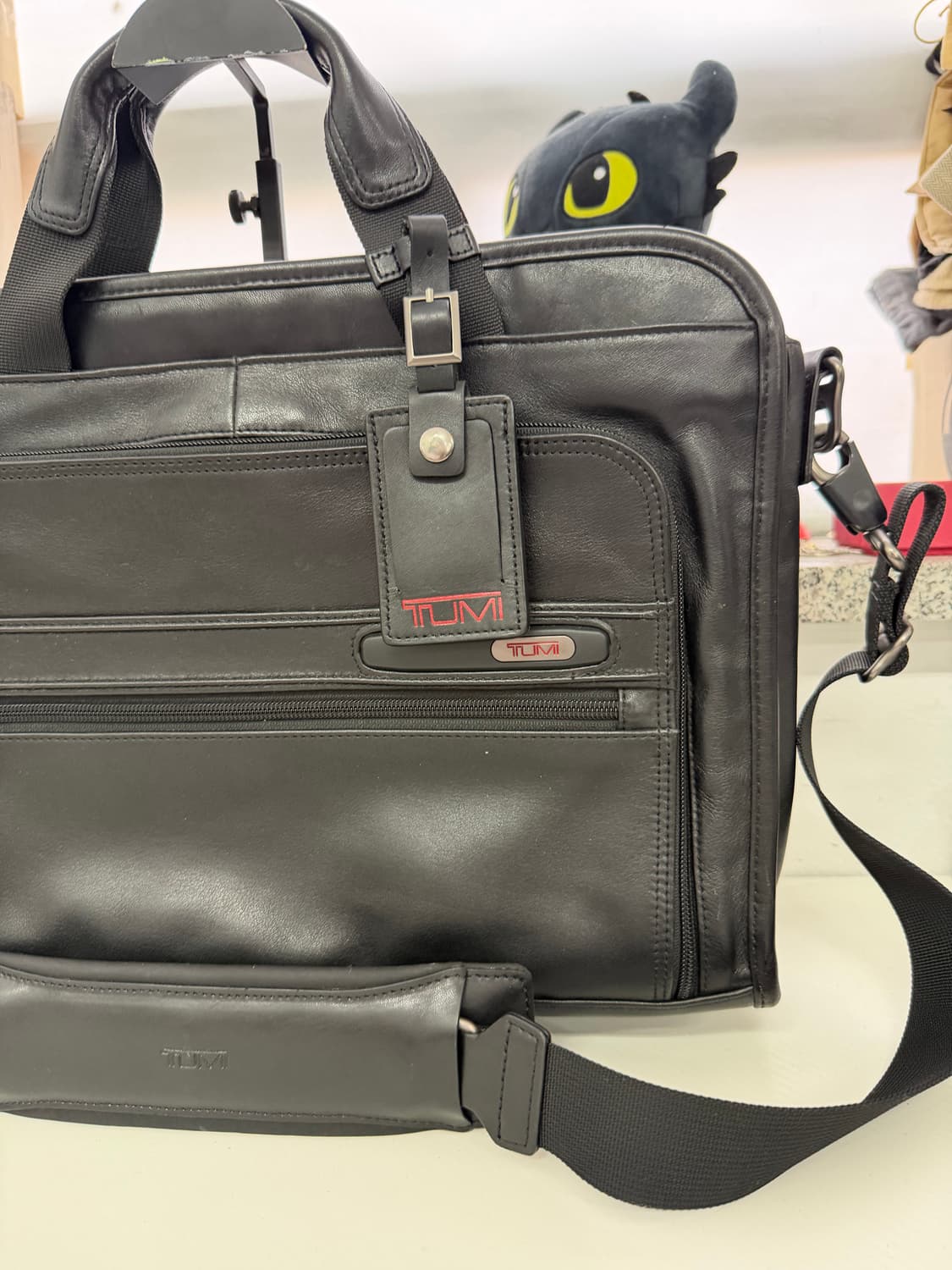 정품) TUMI 투미 블랙 가죽 서류 가방  상품이미지3