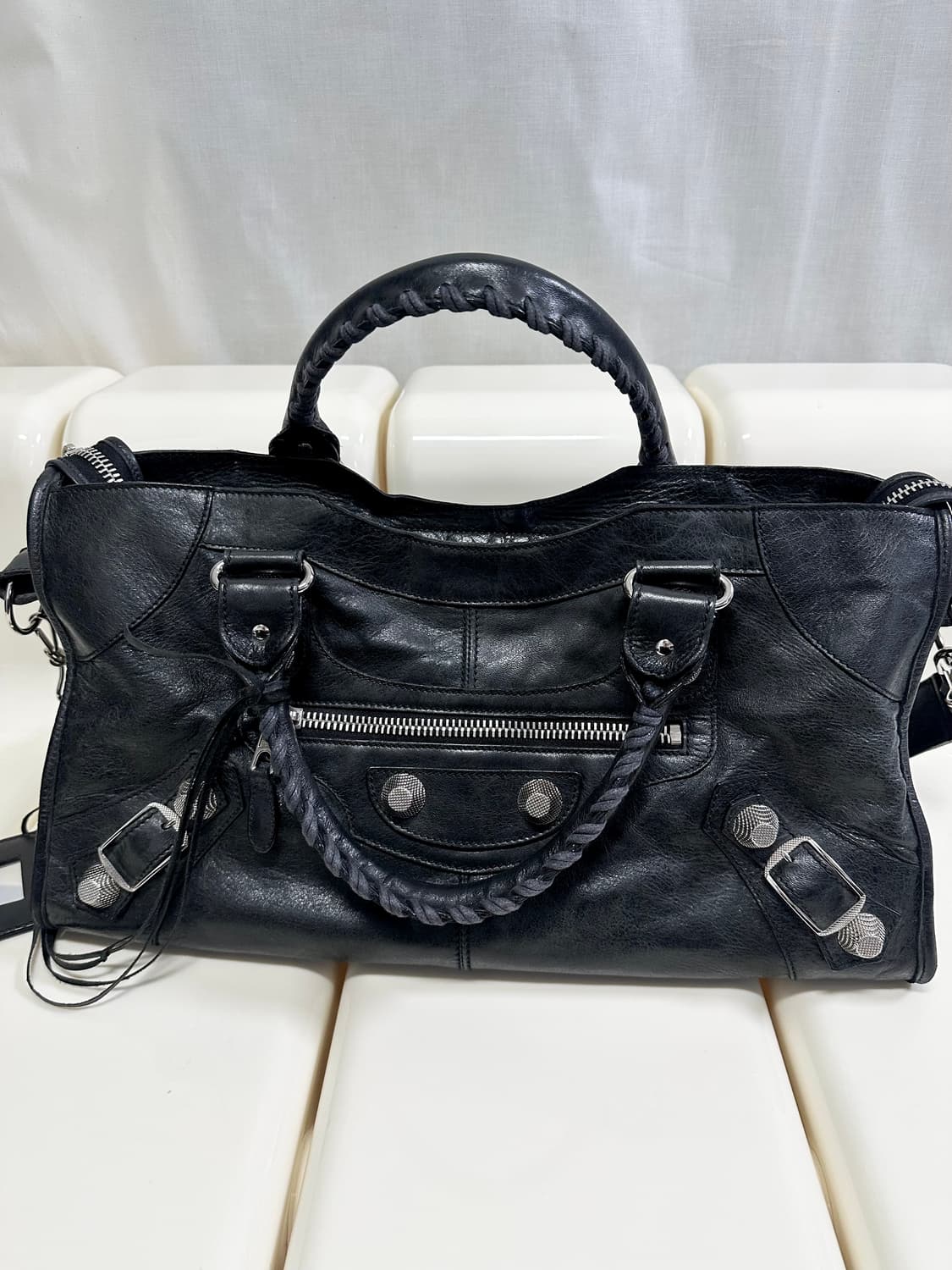 [A 정품] 발렌시아가 시티 모터백 파트타임 블랙 상품이미지7