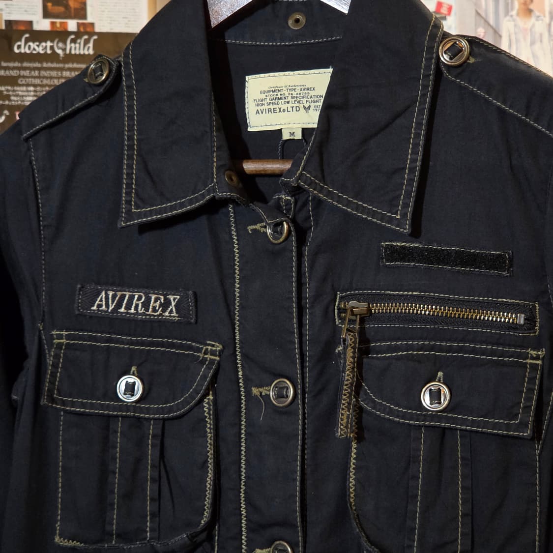 JPN 아비렉스 밀리터리 무드 멑티포켓 원피스  상품이미지2