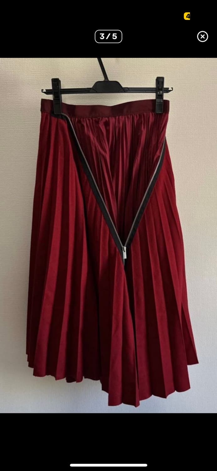 Sacai 사카이 멜튼 플리츠 스커트 상품이미지1